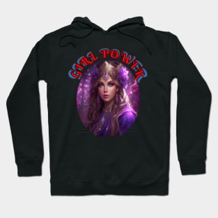 Girl,power, purple pirate wench Hoodie